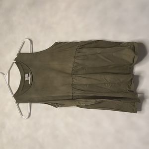 Asos green maternity sleevless smock